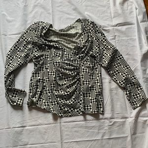 Talbot extra large 57% cotton 39% modal, 4% spandex.  Black and white